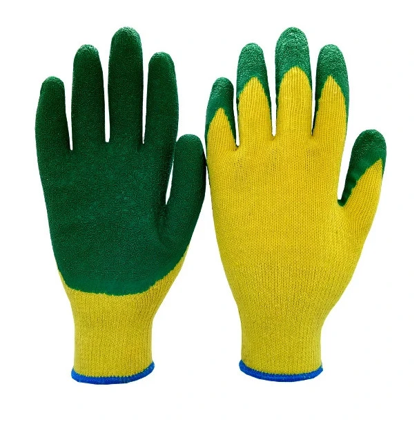 Latex Foam Coated Finger Reinforced Polyester Labor Safety Working Gloves