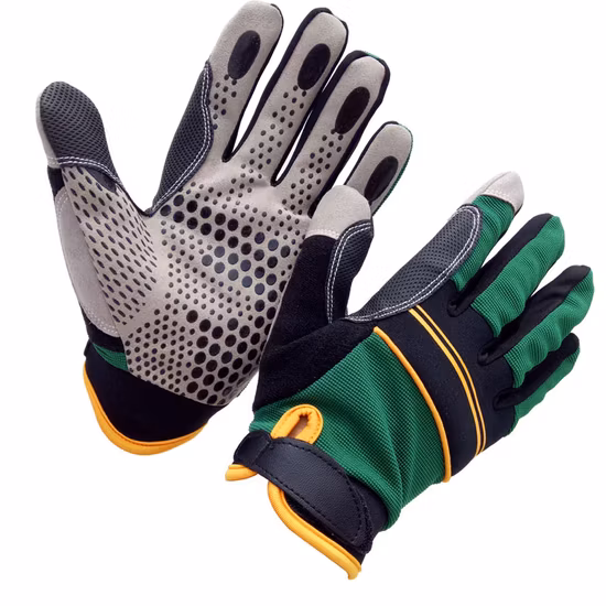 Hand Gloves Impacted Palm Silicone Grip Auto Mechanics Glove