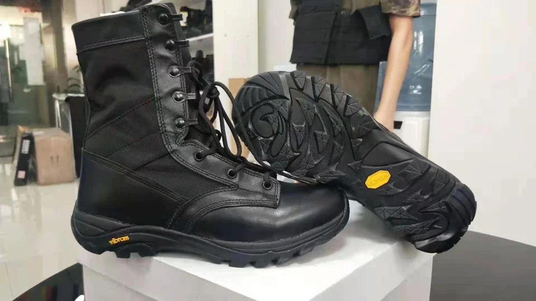 Army Military Outdoor Boot Vibram Genuine Leather Safety Shoes