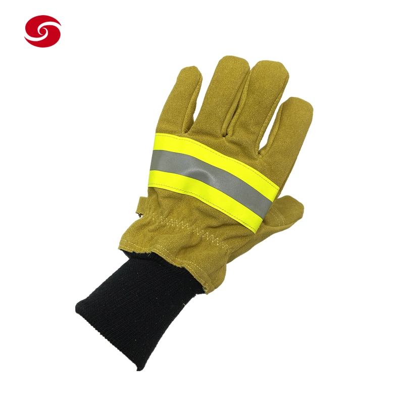 Military Heat Resistant Firefighting Firefighter Fireman Gloves Emergency Fire Rescue Protictive Safety Gloves