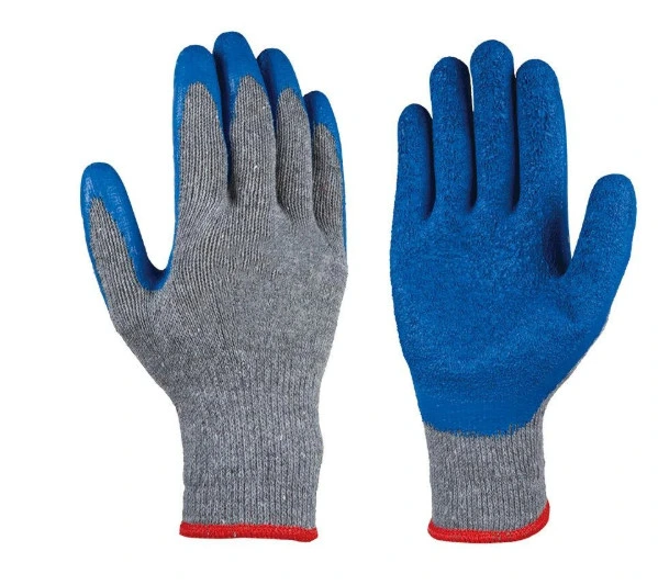 Latex Foam Coated Finger Reinforced Polyester Labor Safety Working Gloves