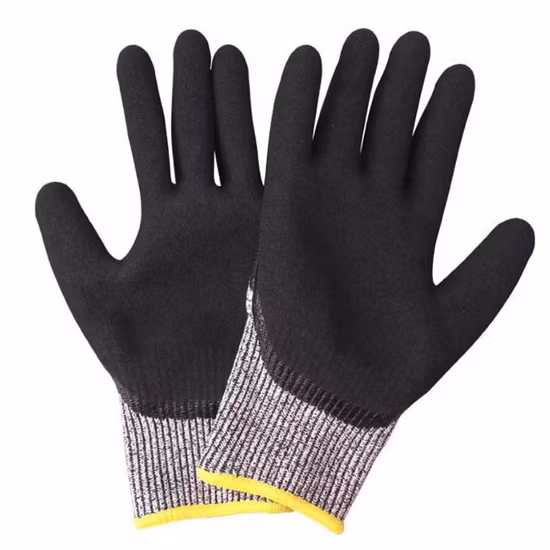 Test Reported Foam Nitrile Coated En 388 4342 Cut Resistant Maxiflex Safety Work Gloves