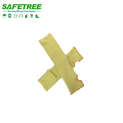Safetree CE En388 Fodera in aramide lavorata a maglia senza cuciture, maniche di sicurezza resistenti al taglio di livello 5